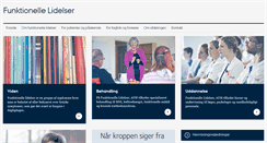 Desktop Screenshot of funktionellelidelser.dk