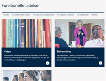 Tablet Screenshot of funktionellelidelser.dk